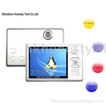The high clarity 2.4 digital MP4 player  with digital camera+ game + sd card